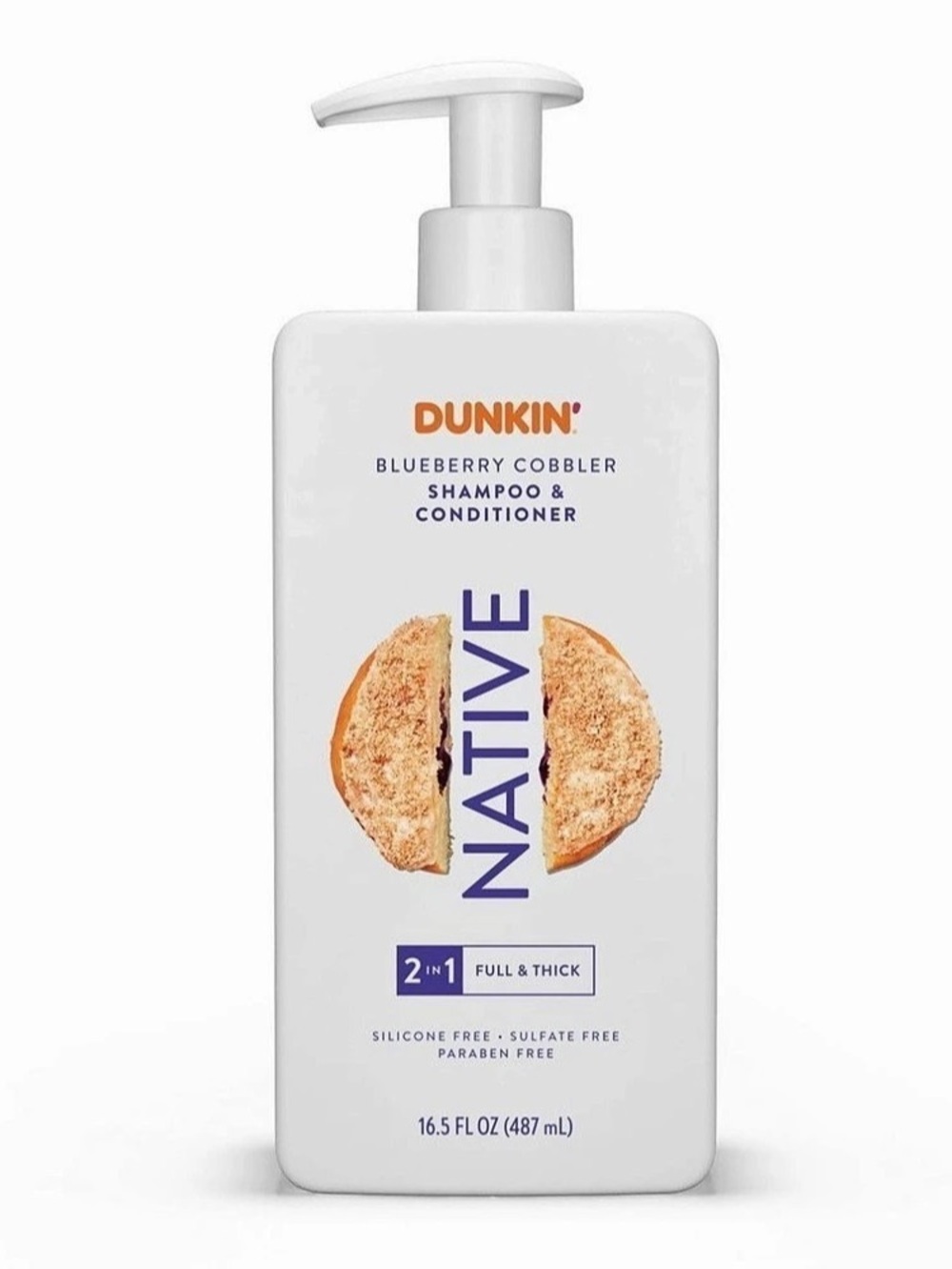 🔥 $12 Native Dunkin' Blueberry Cobbler 2-in-1 Shampoo & Conditioner - Limited Ed